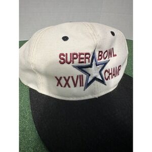Vintage Dallas Cowboys Super Bowl XXVII 27 Champions Snapback Hat Youngan